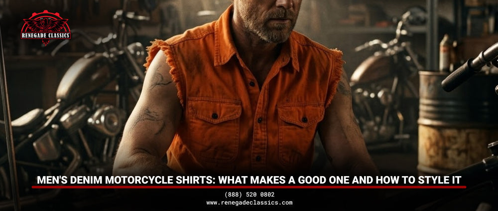 Men's Denim Motorcycle Shirts: What Makes a Good One and How to Style It