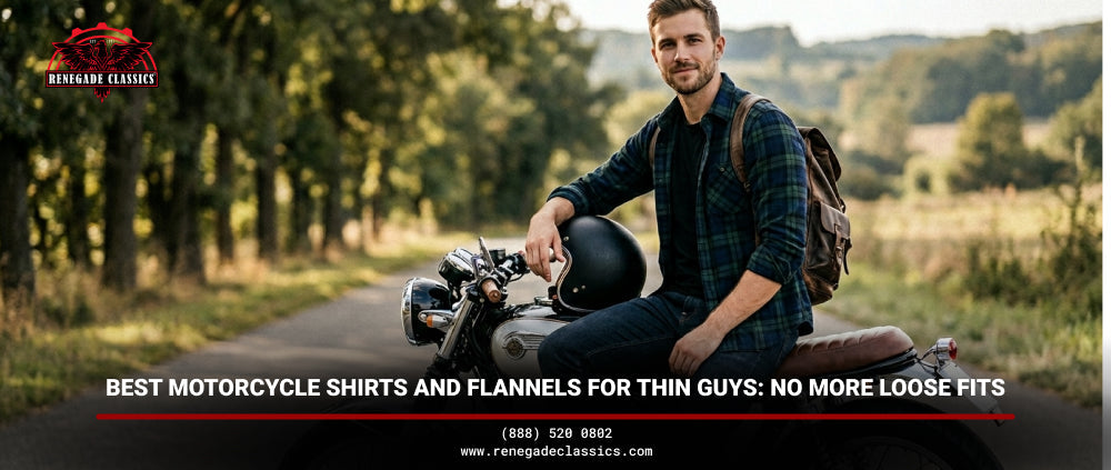 Best Motorcycle Shirts and Flannels for Thin Guys: No More Loose Fits