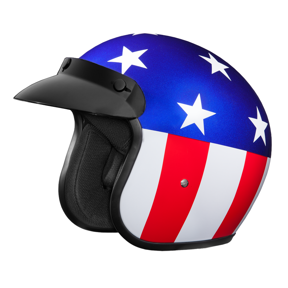 Daytona Cruiser Captain America Helmet, L