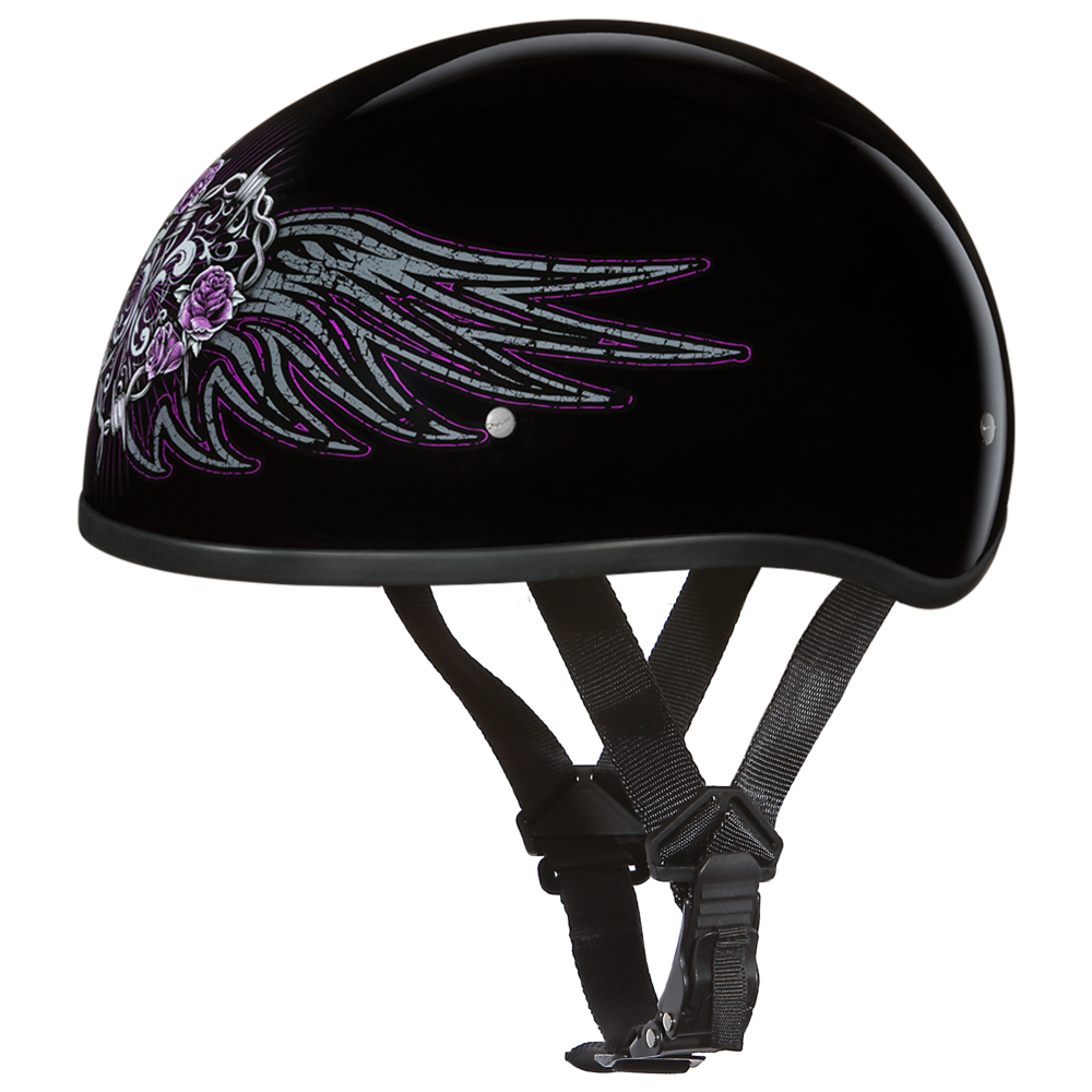 hjc barbed wire helmet Daytona Heart Skull Cap Half sale driven comfort and control Power Viii Black/White Model:CU201XGK