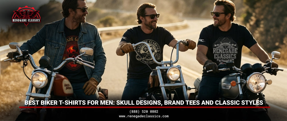 Best Biker T-Shirts for Men: Skull Designs, Brand Tees and Classic Styles