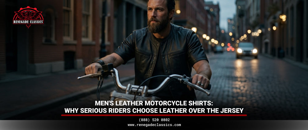 Men's Leather Motorcycle Shirts: Why Serious Riders Choose Leather Over the Jersey