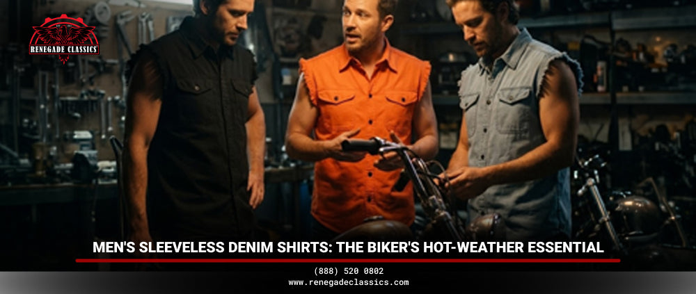 Men's Sleeveless Denim Shirts: The Biker's Hot-Weather Essential