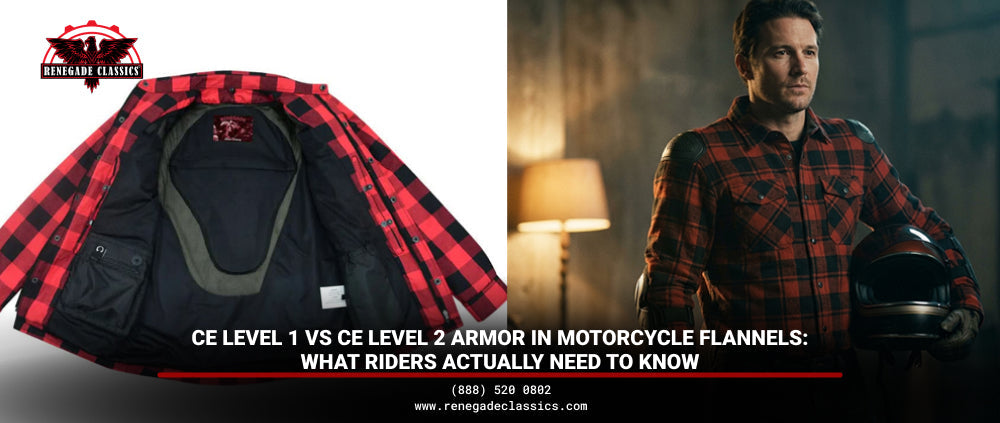 CE Level 1 vs CE Level 2 Armor in Motorcycle Flannels: What Riders Actually Need to Know