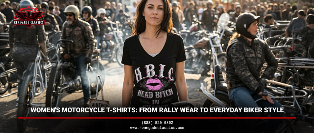 Women's Motorcycle T-Shirts: From Rally Wear to Everyday Biker Style