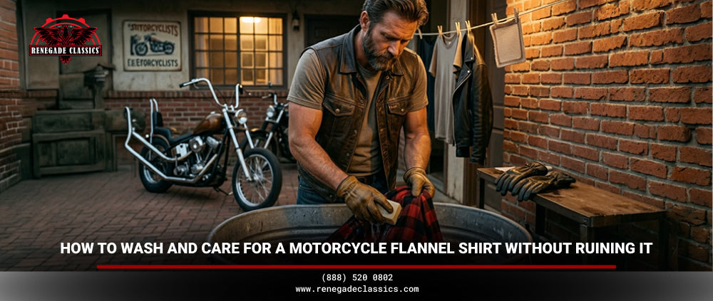 How to Wash and Care for a Motorcycle Flannel Shirt Without Ruining It