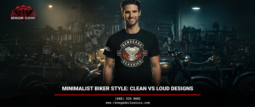 Minimalist Biker Style: Clean vs Loud Designs