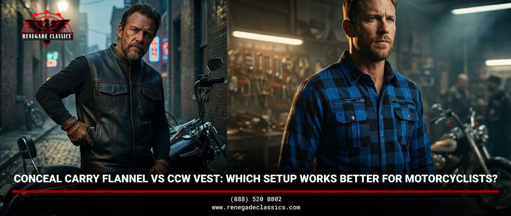 Conceal Carry Flannel vs CCW Vest: Which Setup Works Better for Motorcyclists?