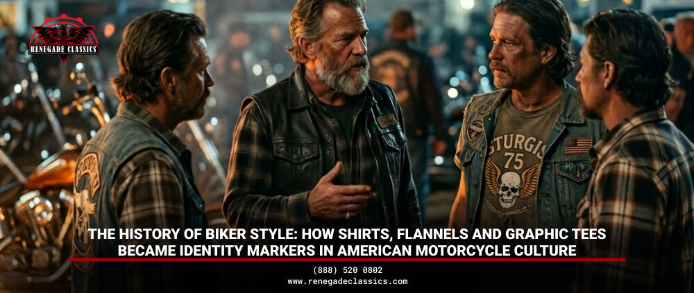 The History of Biker Style: How Shirts, Flannels and Graphic Tees Became Identity Markers in American Motorcycle Culture
