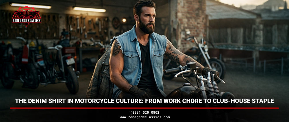 The Denim Shirt in Motorcycle Culture: From Work Chore to Club-House Staple