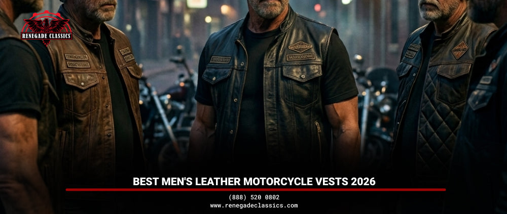 Best Men Leather Motorcycle Vests