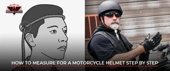 how to measure for a motorcycle helmet