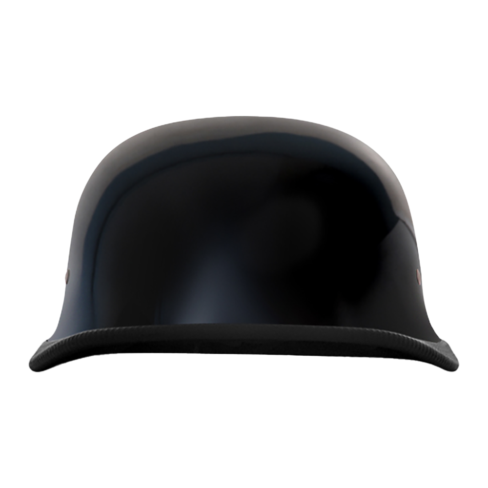 classic gloss black novelty motorcycle helmet Novelty German- Hi-Gloss Black XS