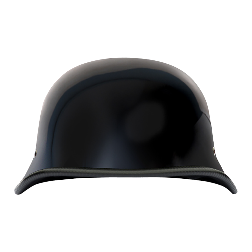 german novelty motorcycle helmet Novelty Big German- Hi-Gloss Black M