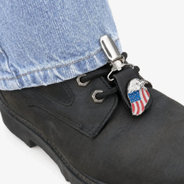 American Flag Eagle Boot Clips
