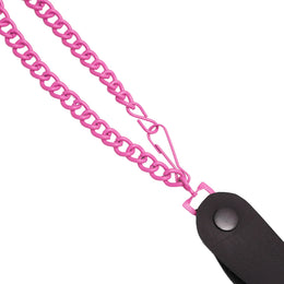 Hot Pink Heavy-Duty Wallet Chain with Snap-On Belt Loop - 13 Inch