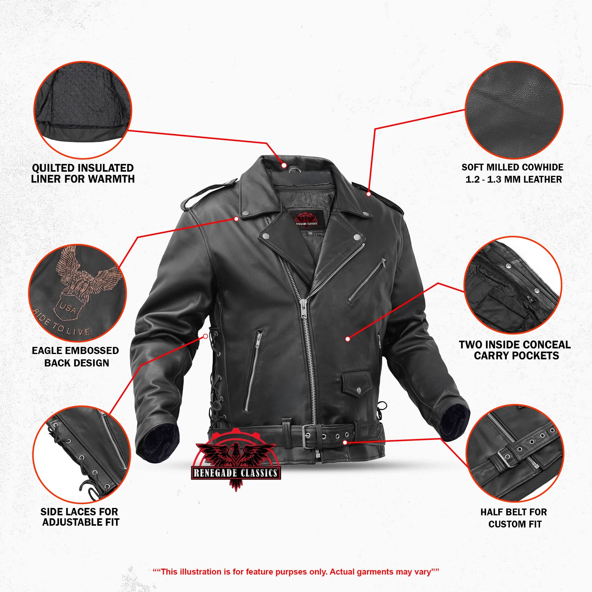 Freedom Rider™ Black Men's Leather Jacket