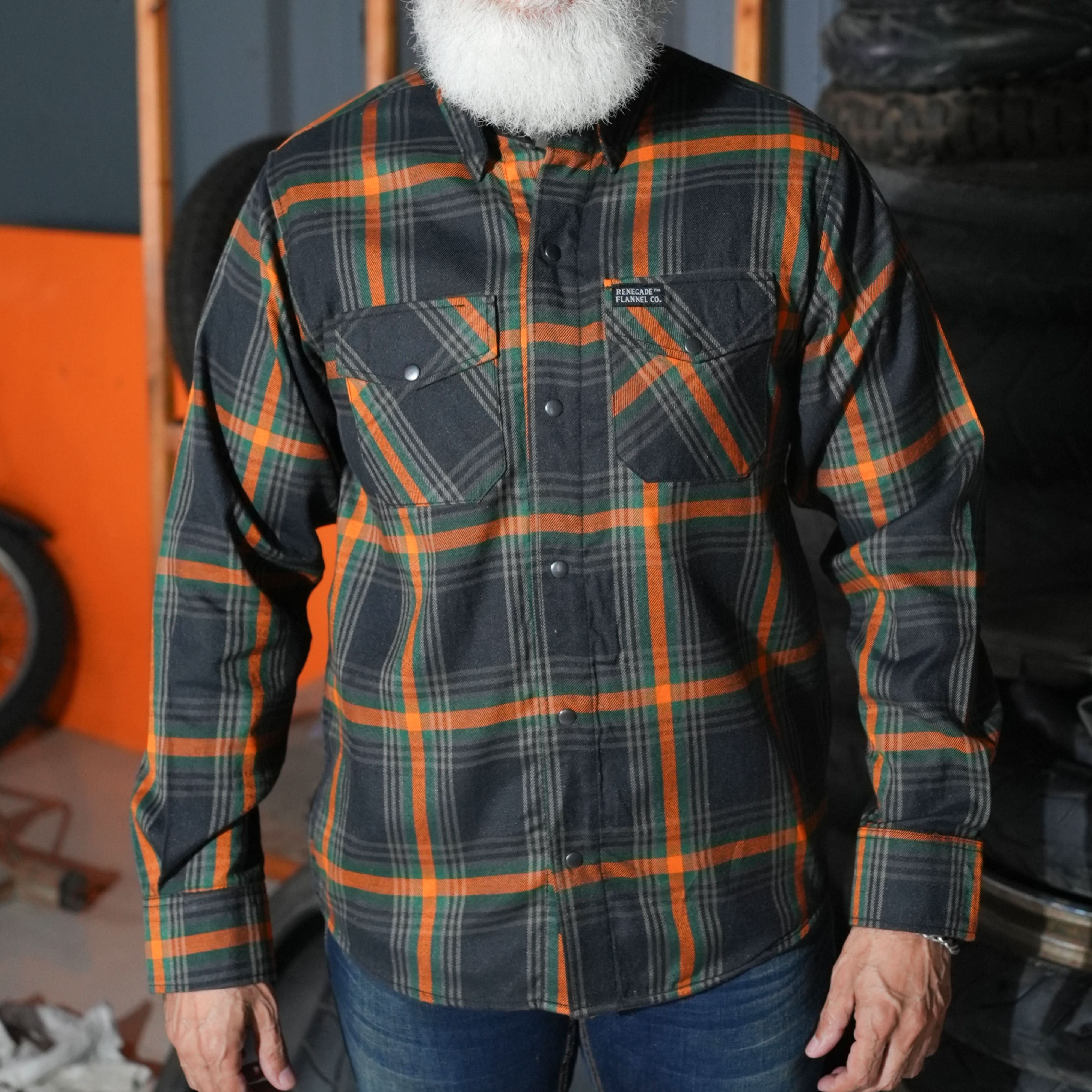 Sprucer™ Men’s Blue and Green Flannel Shirt