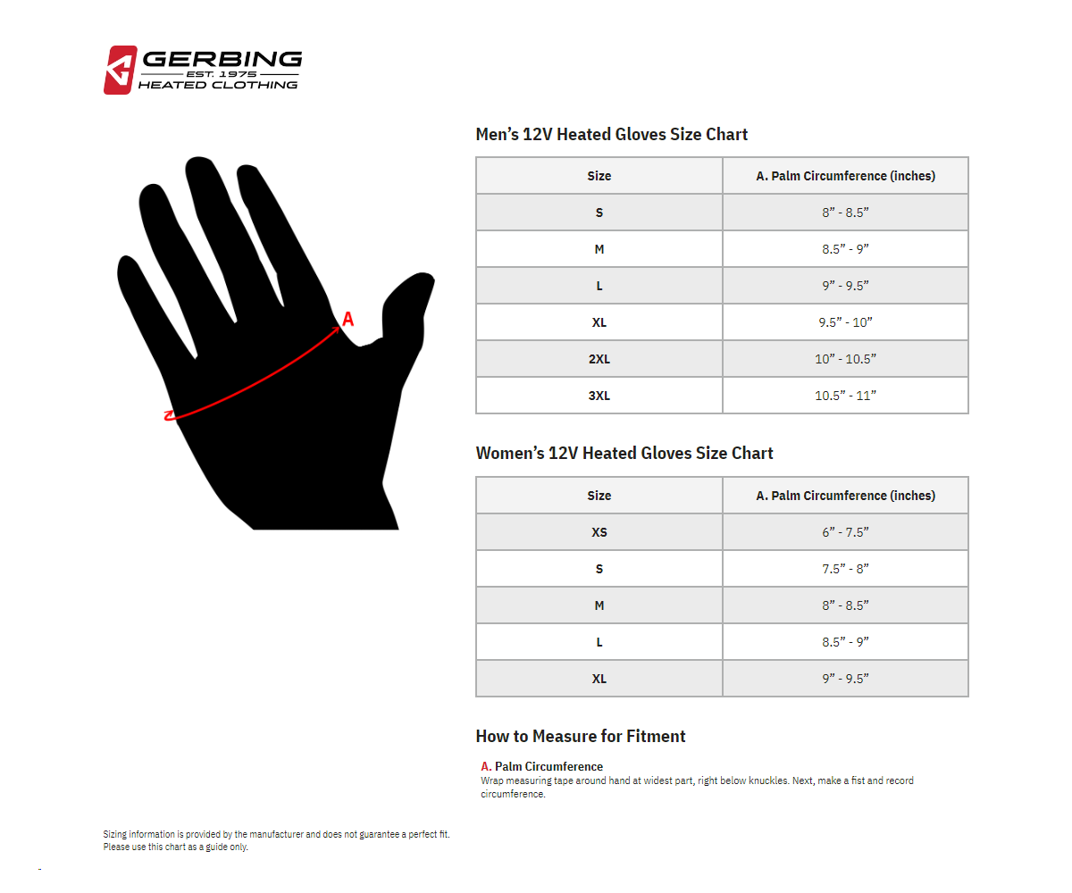 12 V G4 Heated Gloves