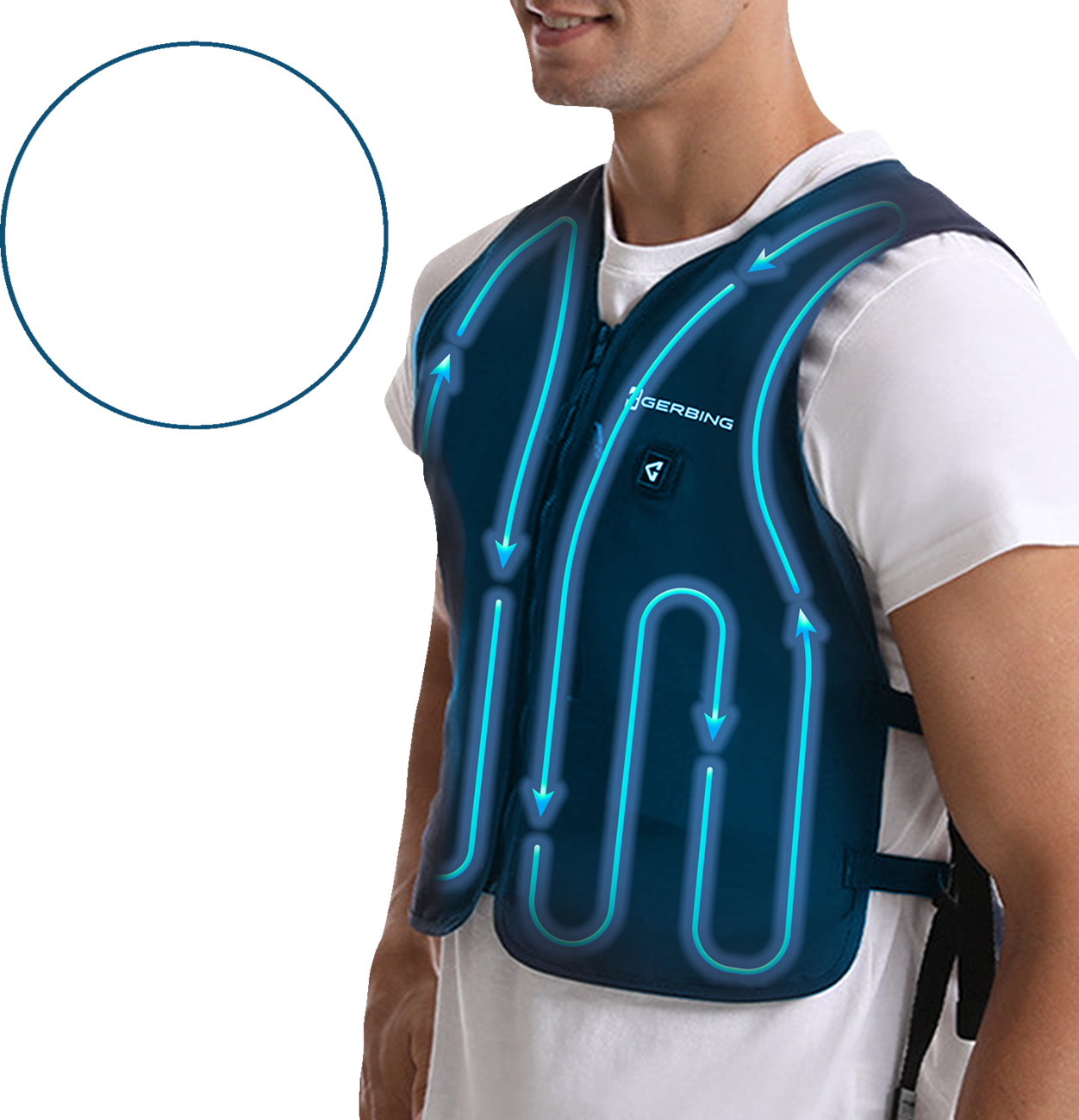 5V Touch Button Circulatory Cooling Vest