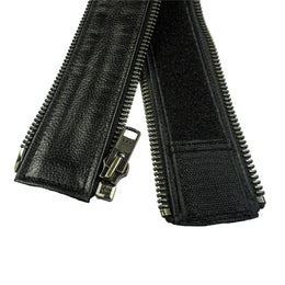 VXP502 Men's Black Universal Vest Expander Panel with Gun Metal Zip # 10 vest expanders Renegade Classics