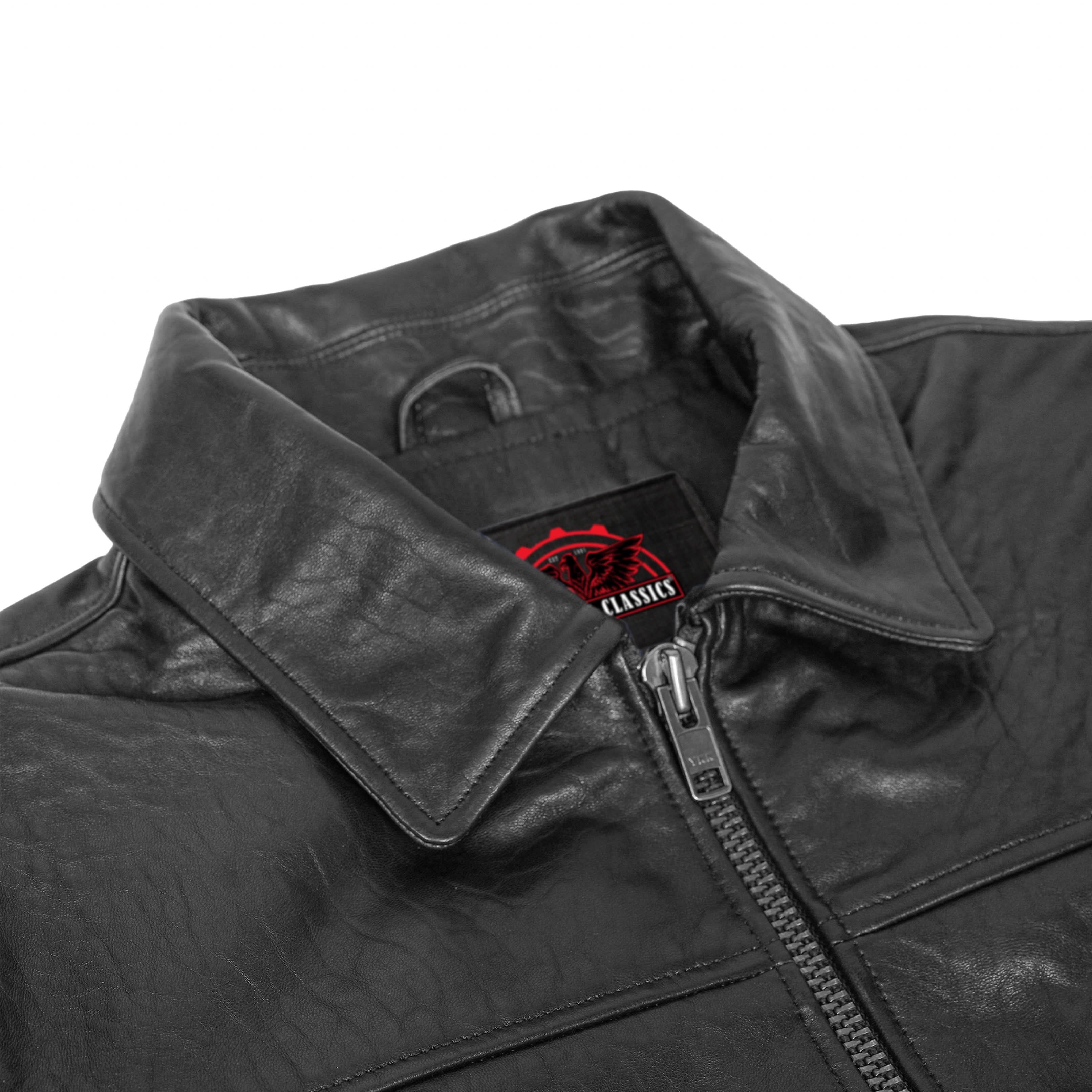 Harvey™ Men's Leather Motorcycle Jacket