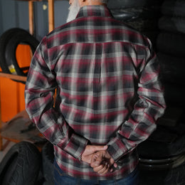 Riveter™ Men’s Maroon, Black, and White Flannel