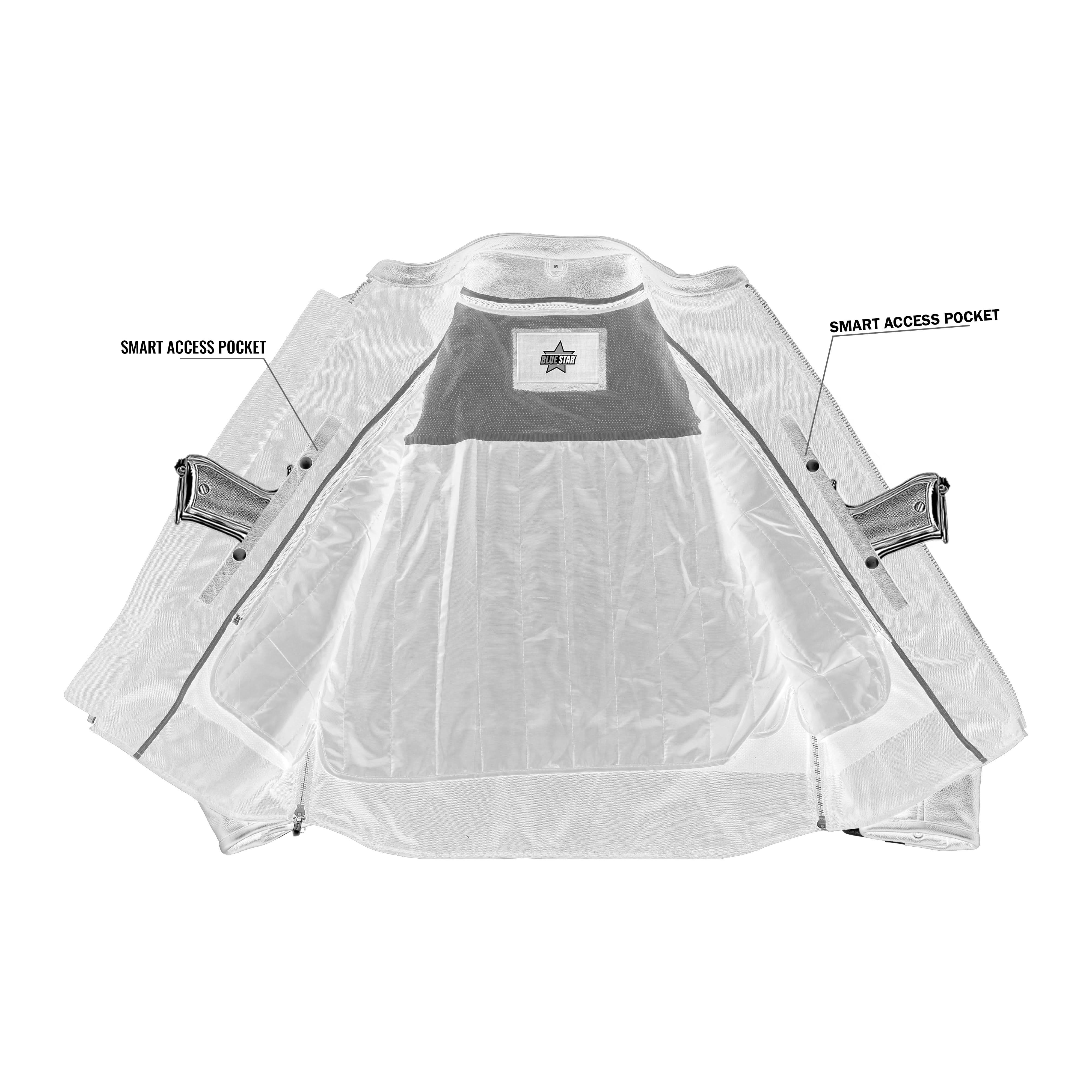 Ashster™ Leather Motorcycle Jacket