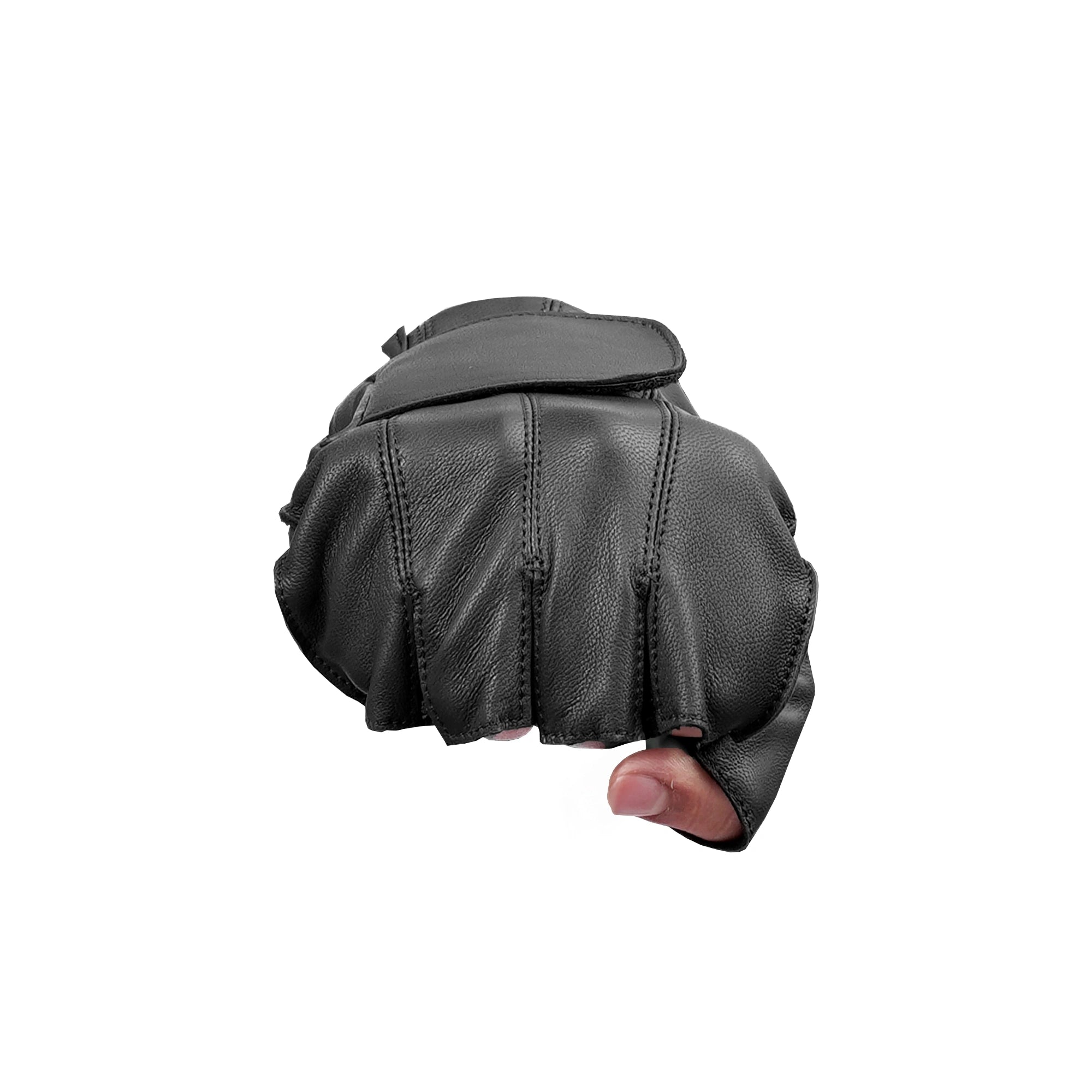 LegacyKnuckles™  Men's  leather Fingerless gloves