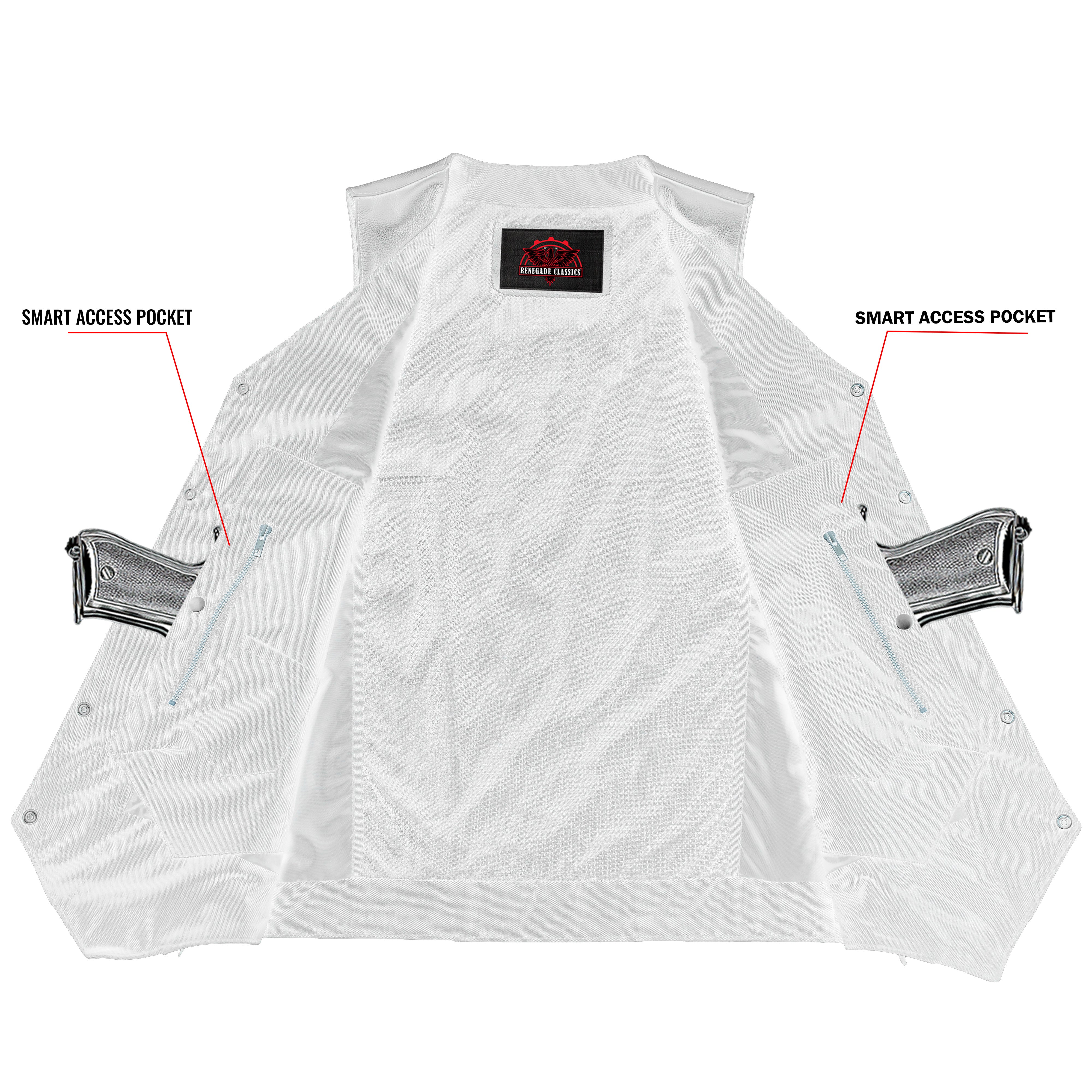 GearGuard™ Men's Utility Motorcycle Vest - Black