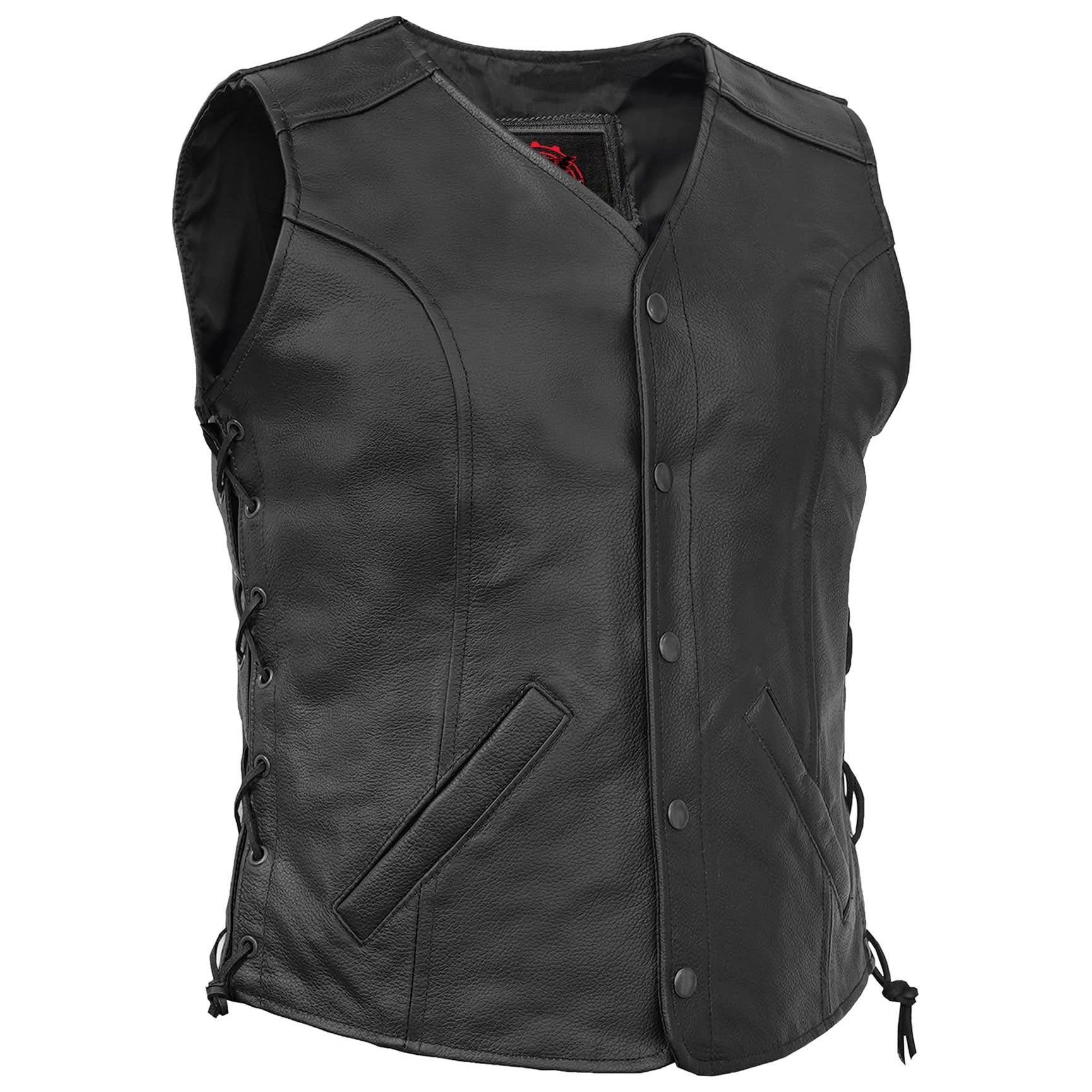 Clara™ Women's leather motorcycle vest