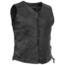Clara™ Women's leather motorcycle vest
