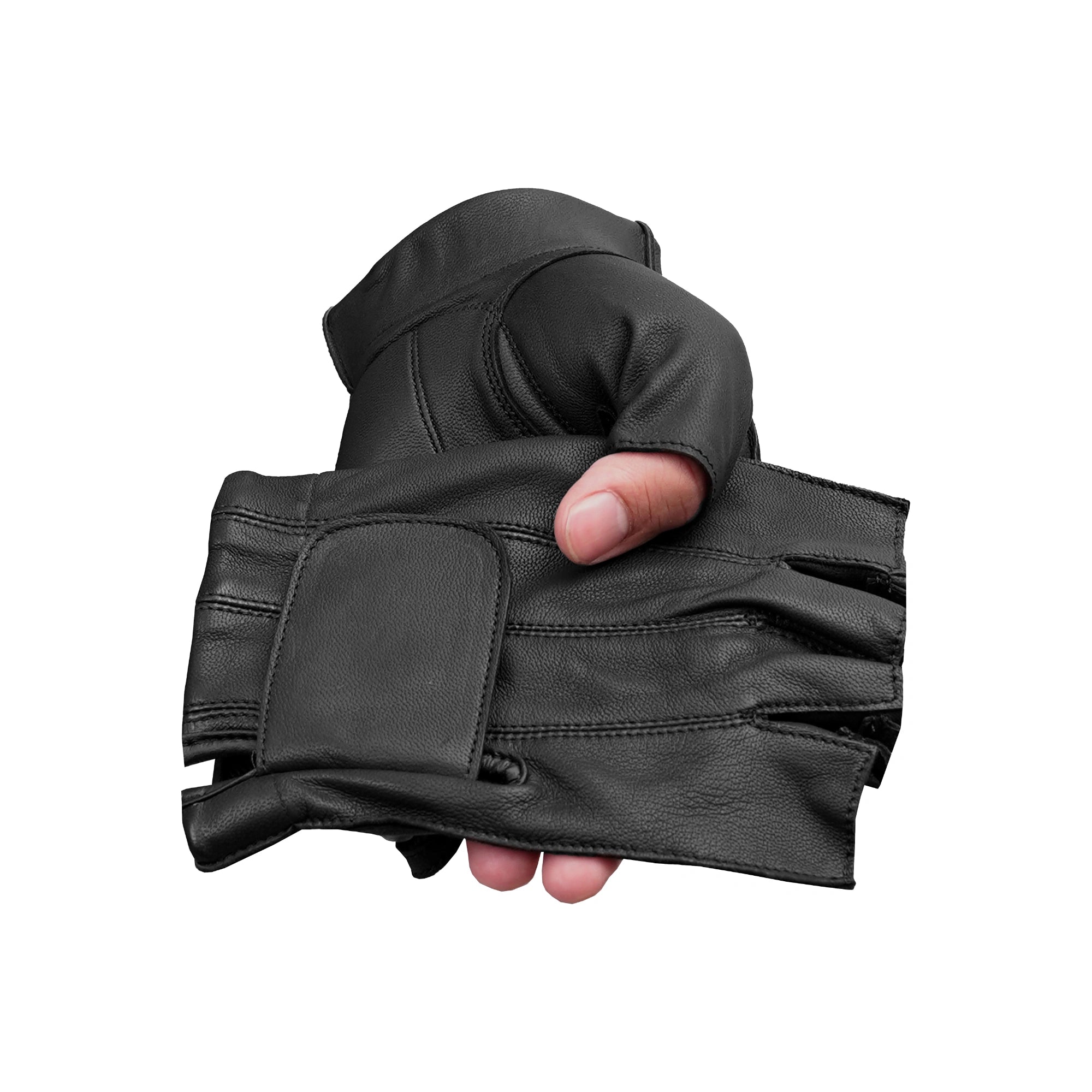 LegacyKnuckles™  Men's  leather Fingerless gloves