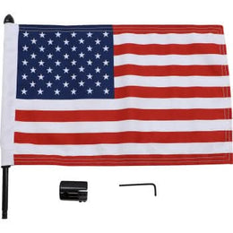 Side Mount Sissy Bar Flag Mount With Flag