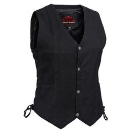 Retro Chic™ womens denim vest