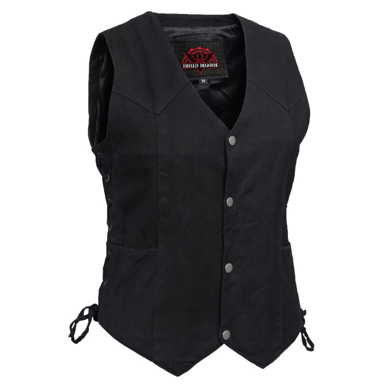 Retro Chic™ womens denim vest