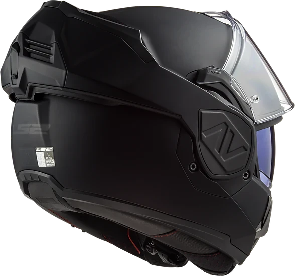 Advant Solid Modular Motorcycle Helmet W/ SunShield Matte Noir Helmets LS2 Helmets