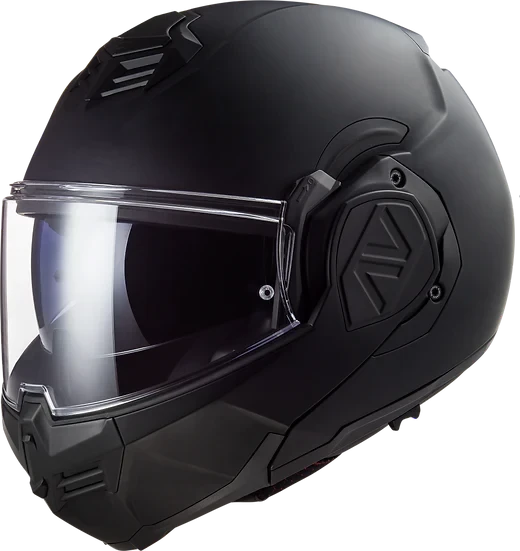 Advant Solid Modular Motorcycle Helmet W/ SunShield Matte Noir Helmets LS2 Helmets
