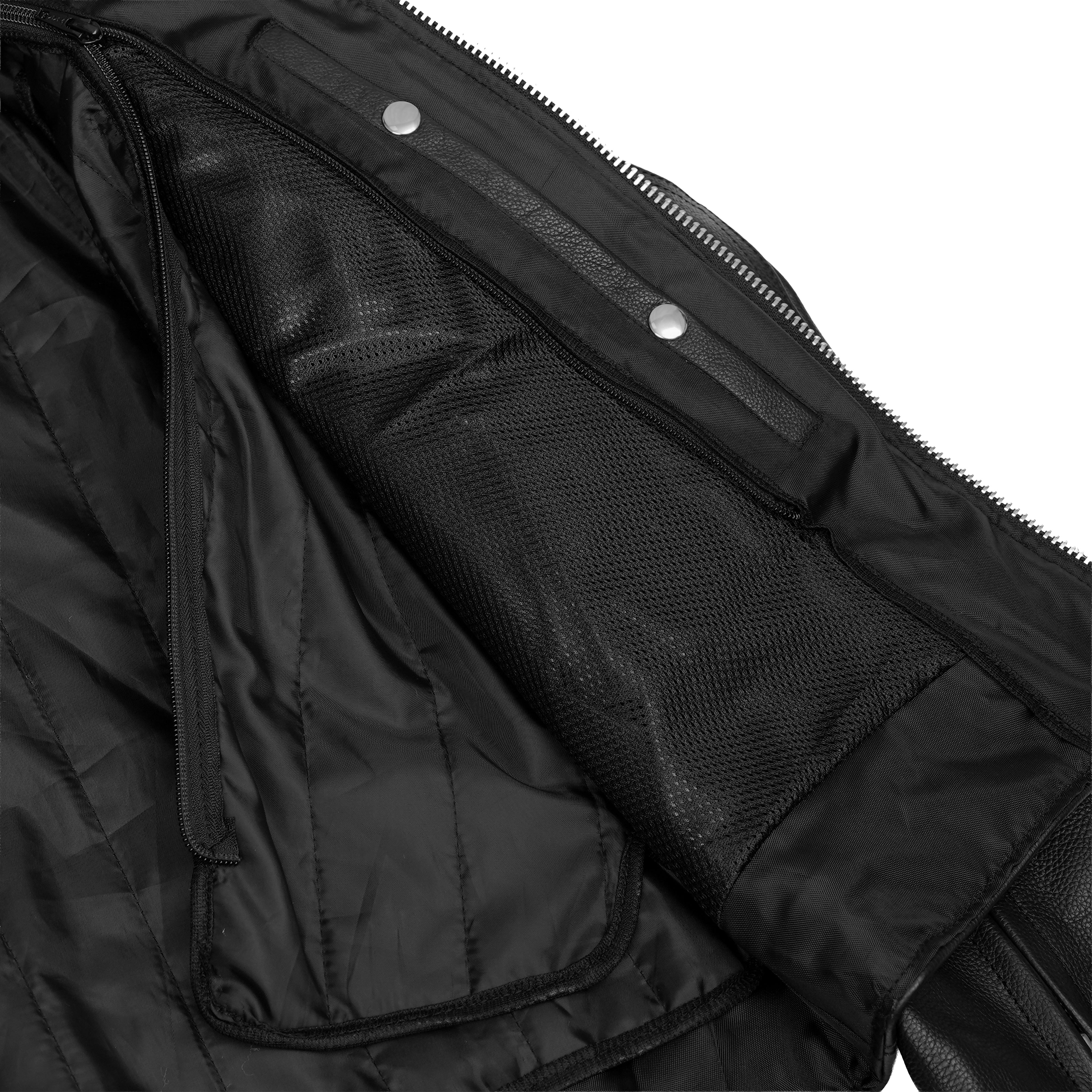 Star Knuckle™ Black Men's Leather Motorcycle Jacket