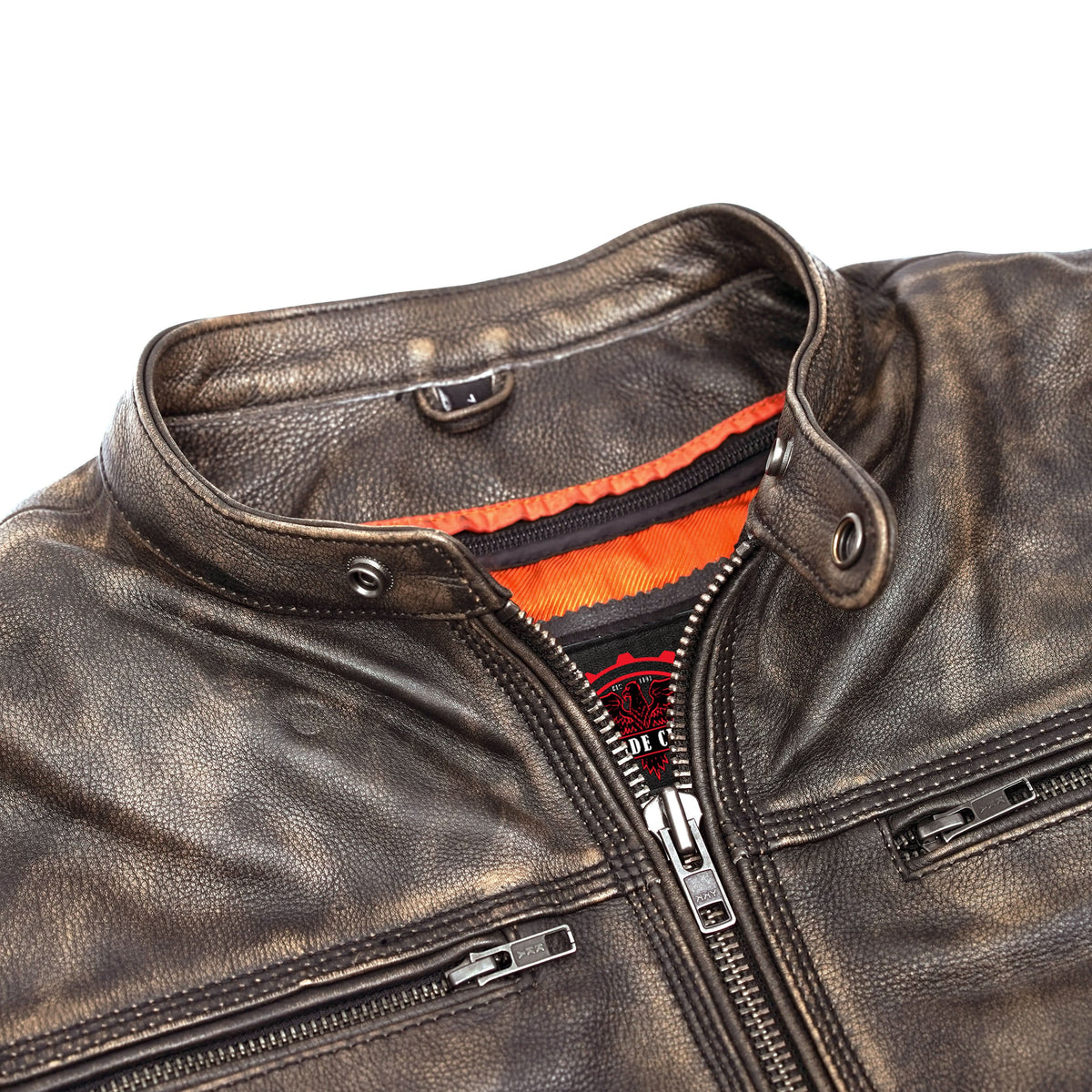 ASHBORNE Women’s Leather Motorcycle Jacket