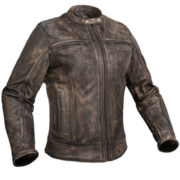 ASHBORNE Women’s Leather Motorcycle Jacket