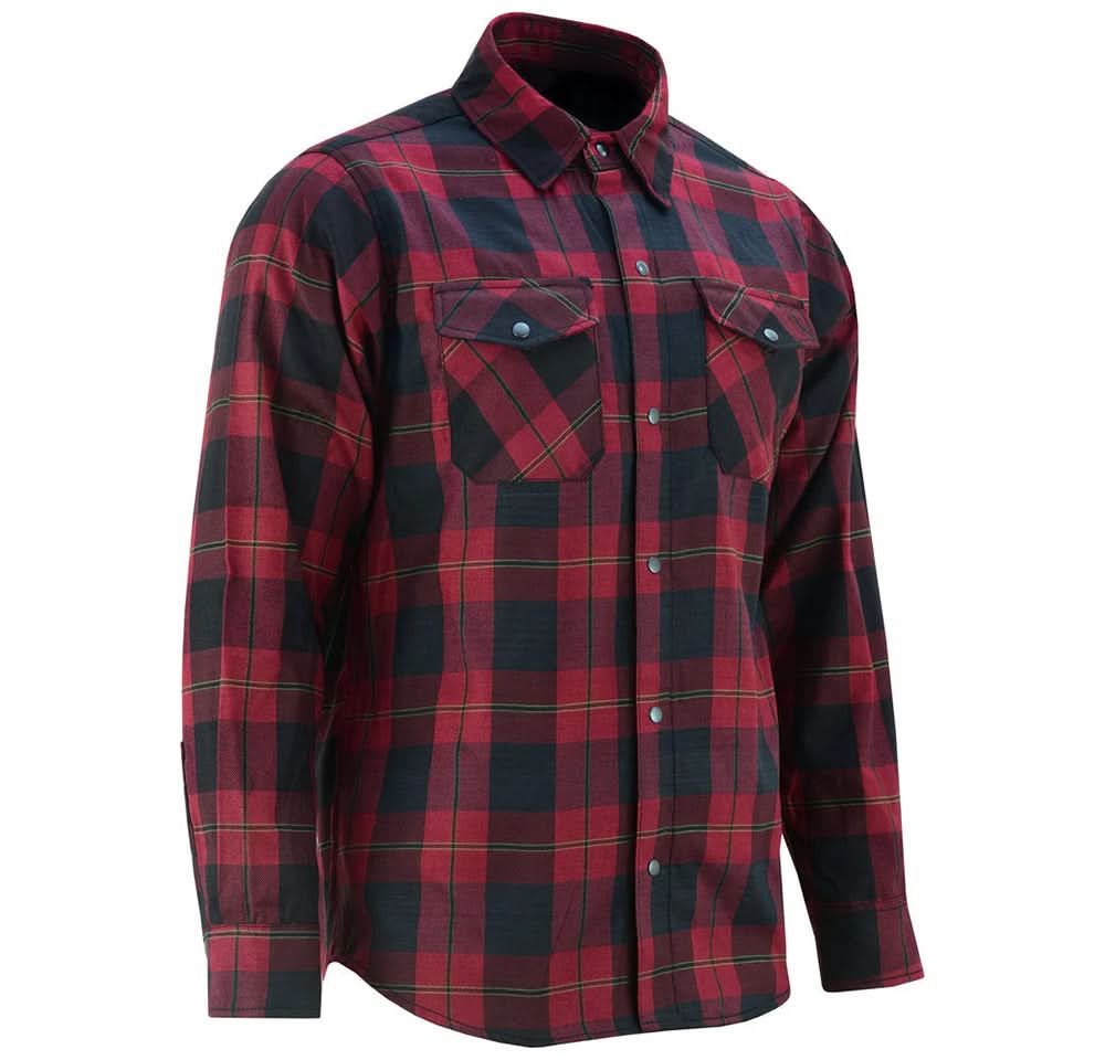 Alpha Check™ Men's Adventure Plaid Flannel Shirt - Red and Black
