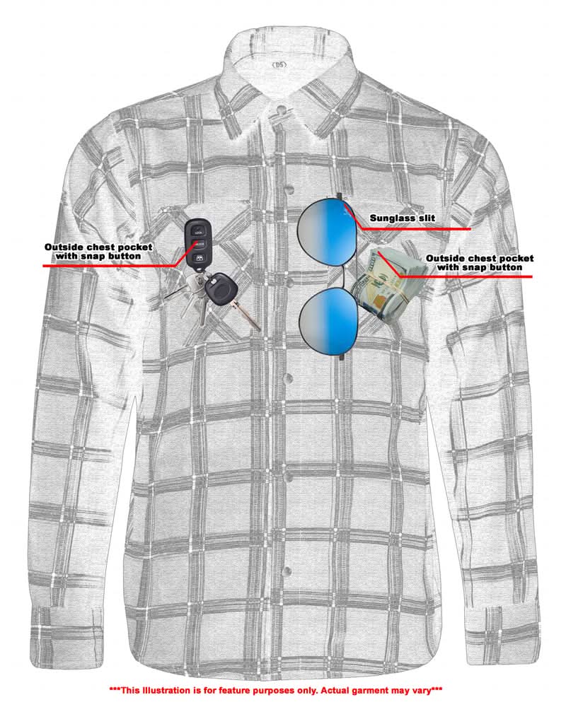 Alpha Check™ Men's Bold Plaid Flannel Shirt - Black, Red, and Blue
