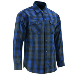 Alpha Check™ Men's Daze Plaid Flannel Shirt - Blue and Black