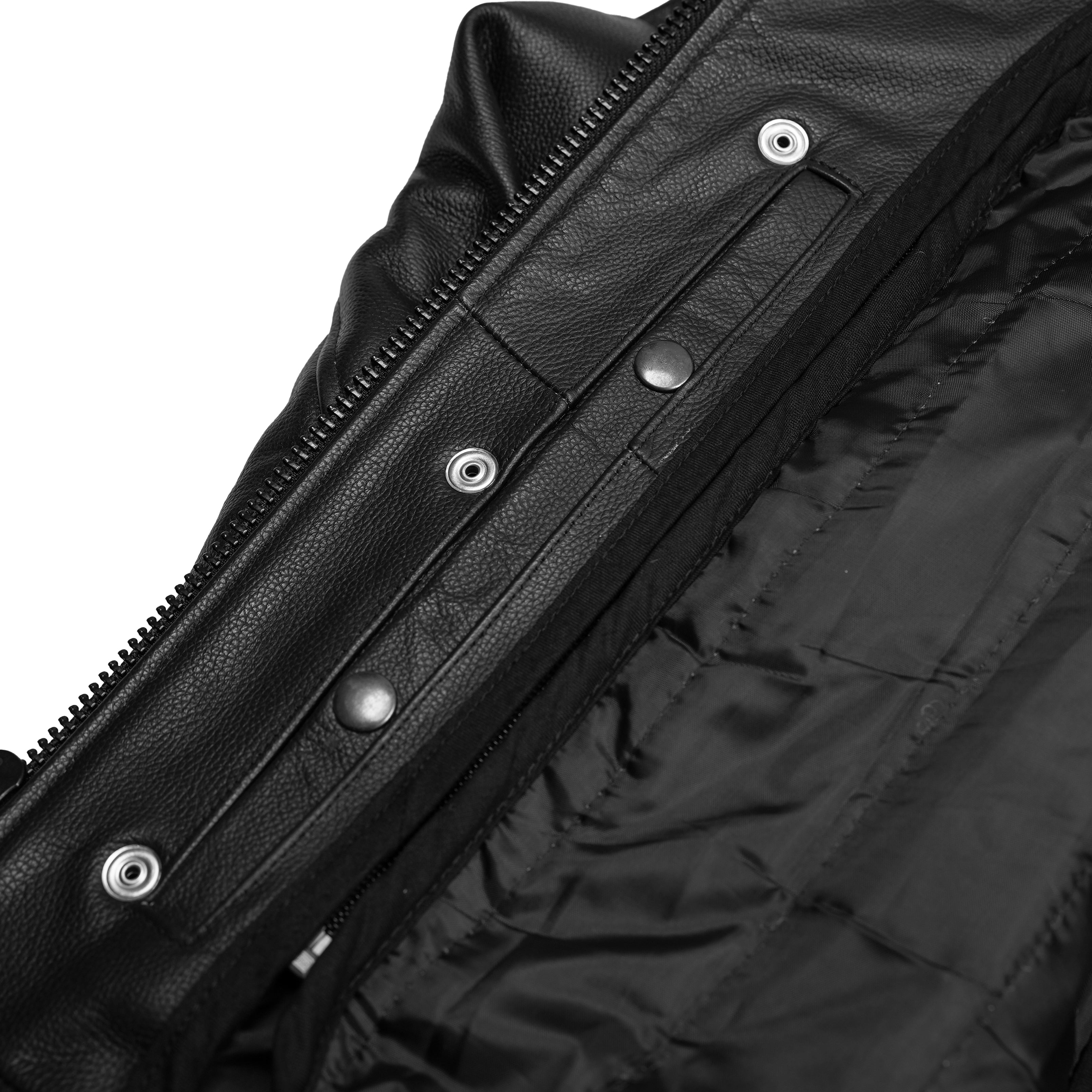 Blackhawk™ Men’s Leather Motorcycle Jacket