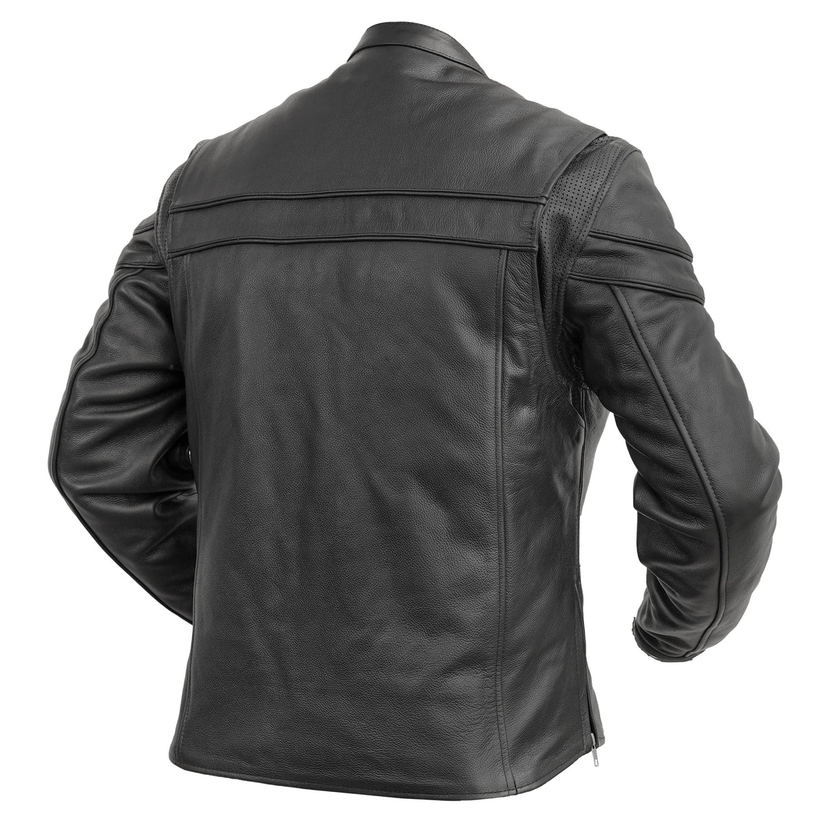 Ashster™ Men’s Leather Motorcycle Jacket