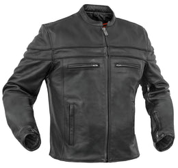 Ashster™ Men’s Leather Motorcycle Jacket