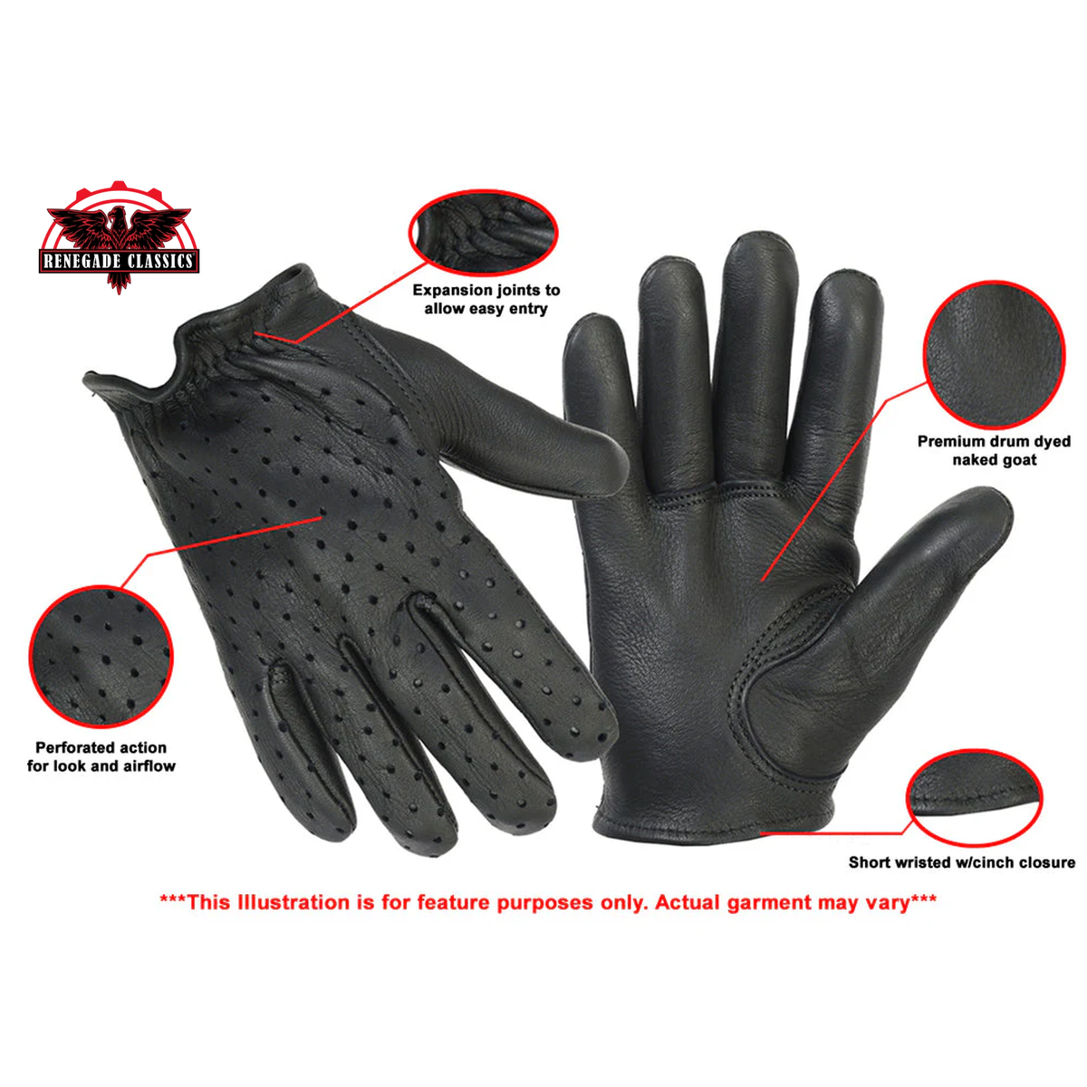 Authority™ Men's Leather Gloves