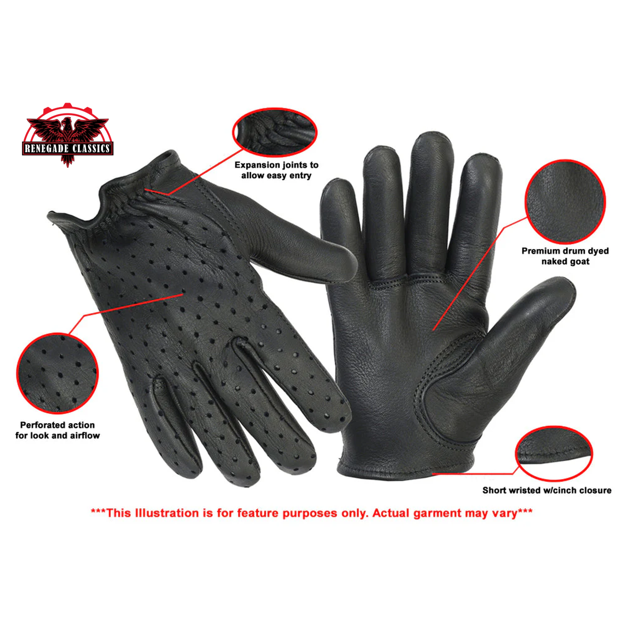 Authority™ Men's Leather Gloves