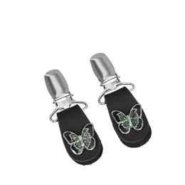 Green Butterfly Boot Clips